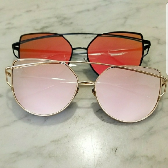 New KYLIE Cat Eye Mirrored Sunglasses - Picture 3 of 5